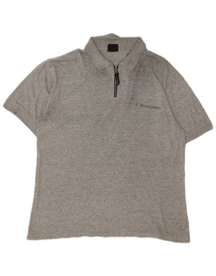 Tricou polo Champion pentru bărbați, mare, gri cu pete