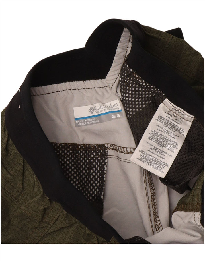 Pantaloni scurți sport Columbia pentru bărbați, mediu kaki, poliester color bloc