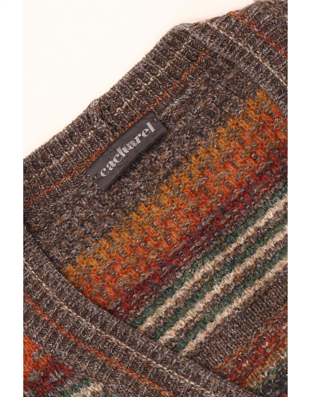 Pulover cardigan pentru bărbați Cacharel XL maro geometric