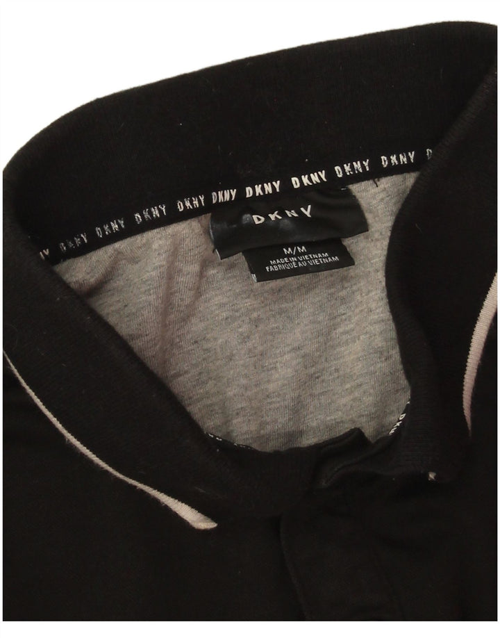 Tricou polo pentru bărbați Dkny, bumbac mediu negru