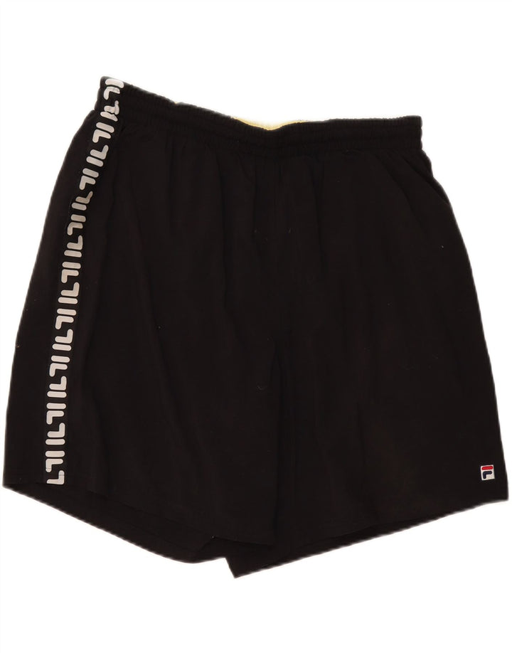 Pantaloni scurți de înot cu grafică Fila XL negru