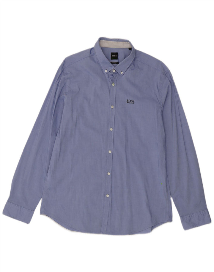 Cămașă pentru bărbați Hugo Boss Regular Fit XL Blue Bumbac