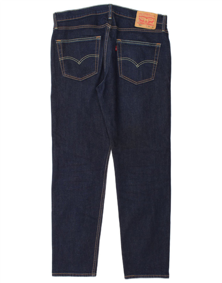 Blugi conici pentru bărbați Levi's 502 W33 L32 bumbac bleumarin