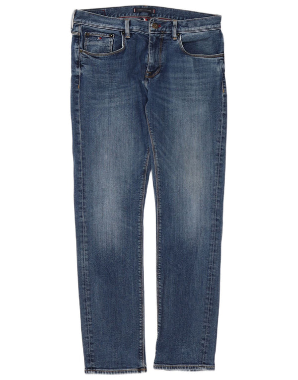 Blugi drepți stretch pentru bărbați Tommy Hilfiger Denton, L32 L32, bumbac albastru