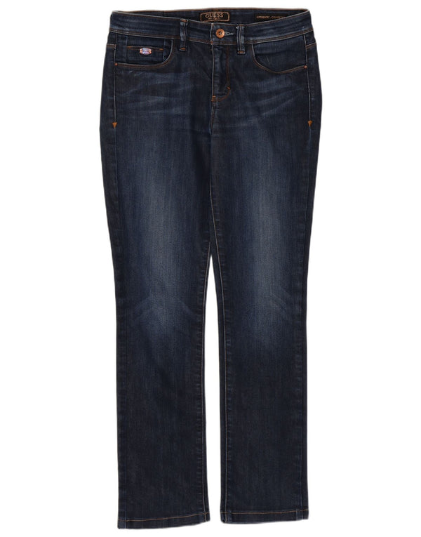 Blugi Guess Cigarette Slim W27 L28 Bumbac bleumarin