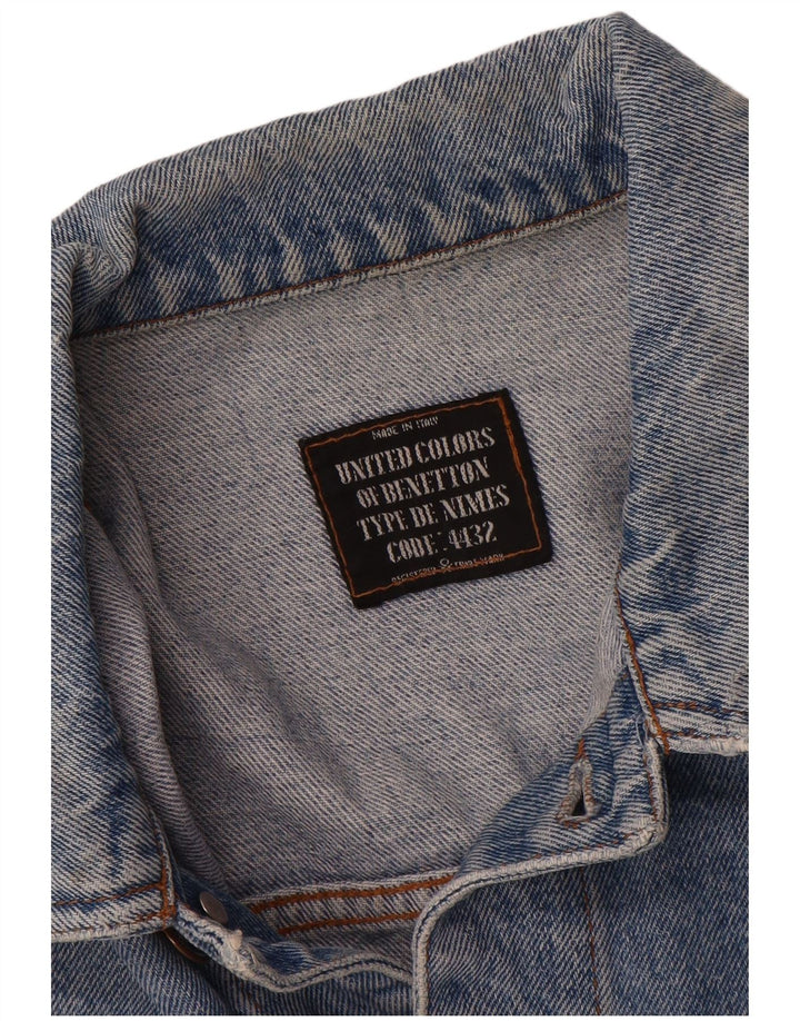 Jachetă de blugi pentru bărbați BENETTON IT 52 XL Bumbac albastru