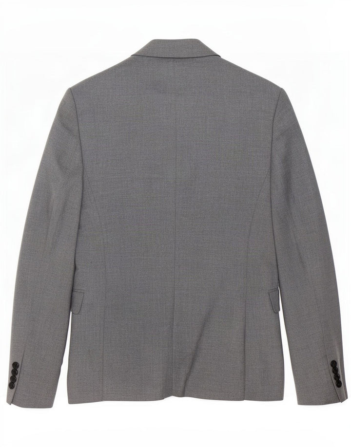 Blazer pentru bărbați Zara cu 1 nasture EU 44 XS Poliester gri