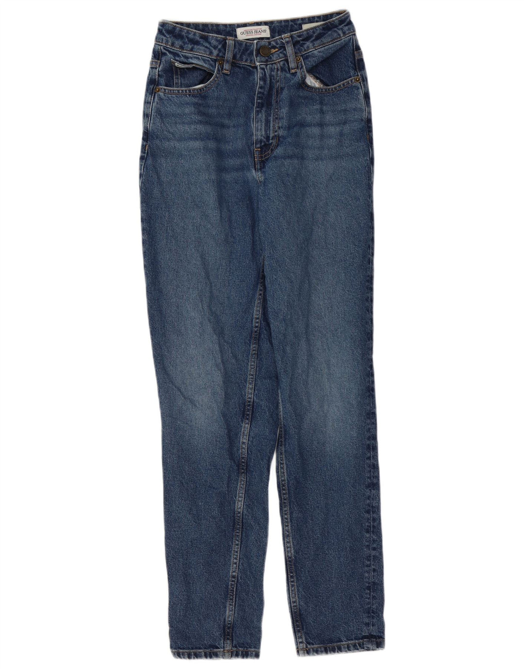 Blugi conici pentru femei Guess W25 L29 Bumbac albastru