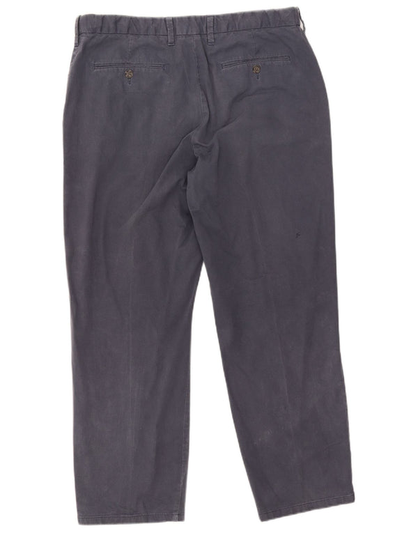 Pantaloni chino drepți pentru bărbați Marks & Spencer L36 L29 Bumbac bleumarin