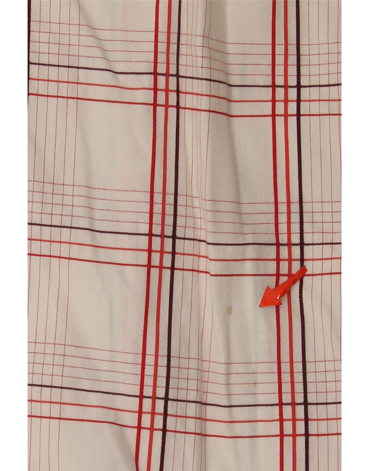 Cămașă cu mânecă scurtă pentru bărbați Wrangler XL, bumbac cu carouri albe