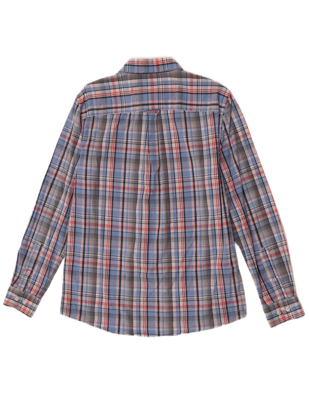 Crew Clothing Cămașă clasică pentru bărbați, bumbac cu carouri mici, albastre