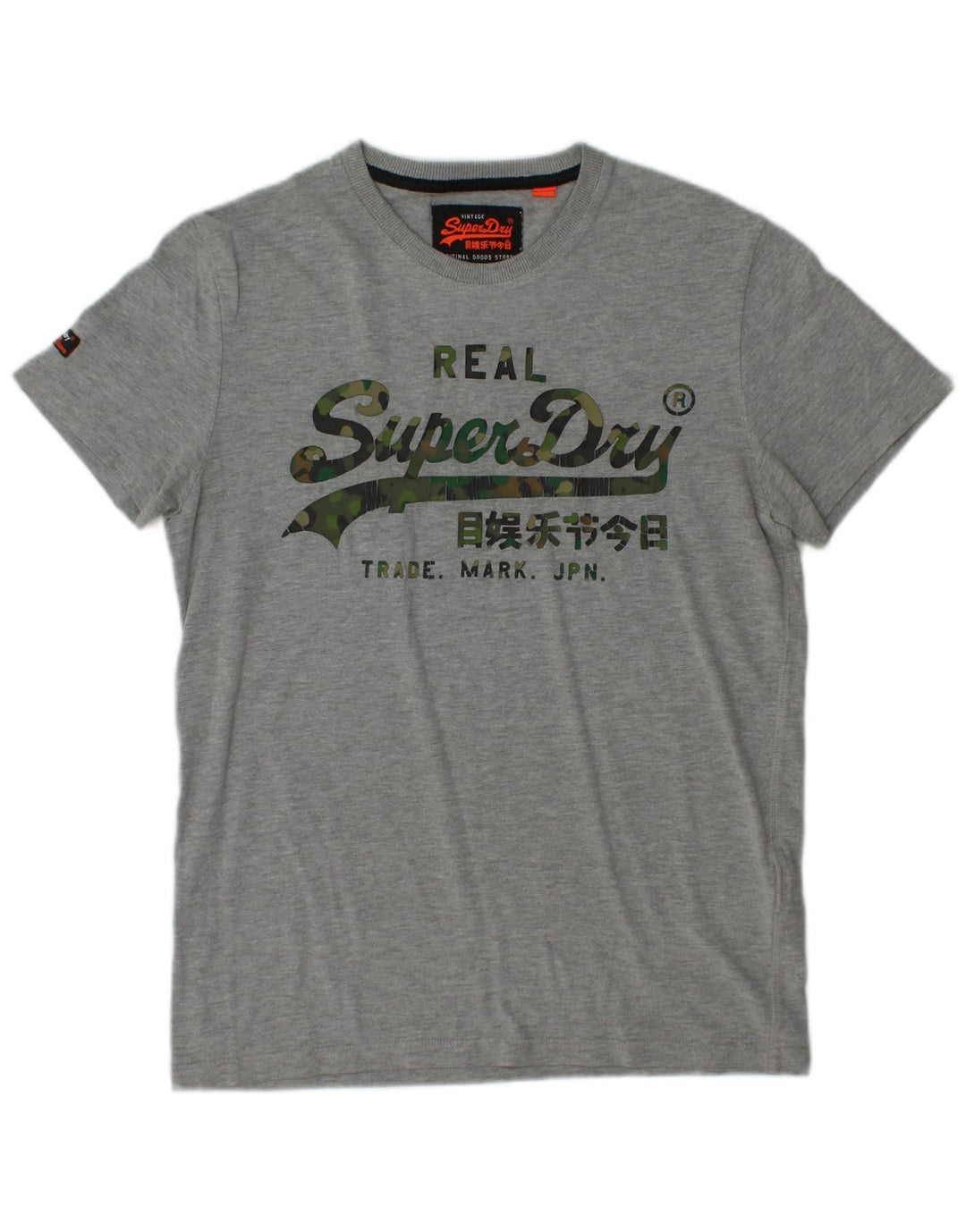 Tricou grafic pentru bărbați SUPERDRY Top din bumbac gri mediu