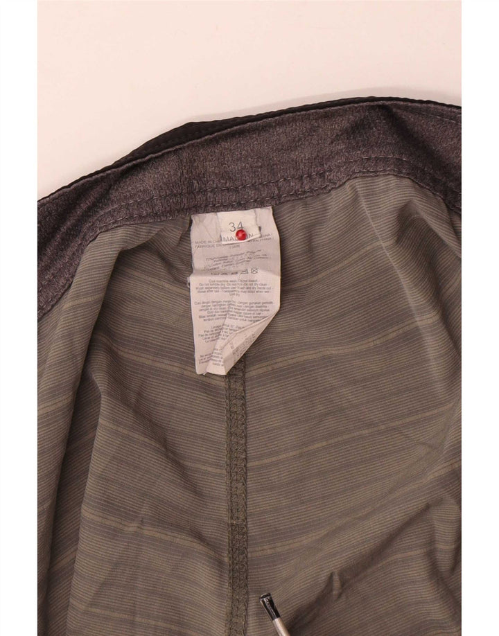 Pantaloni scurți de înot Rip Curl pentru bărbați, poliester cu dungi mari, gri