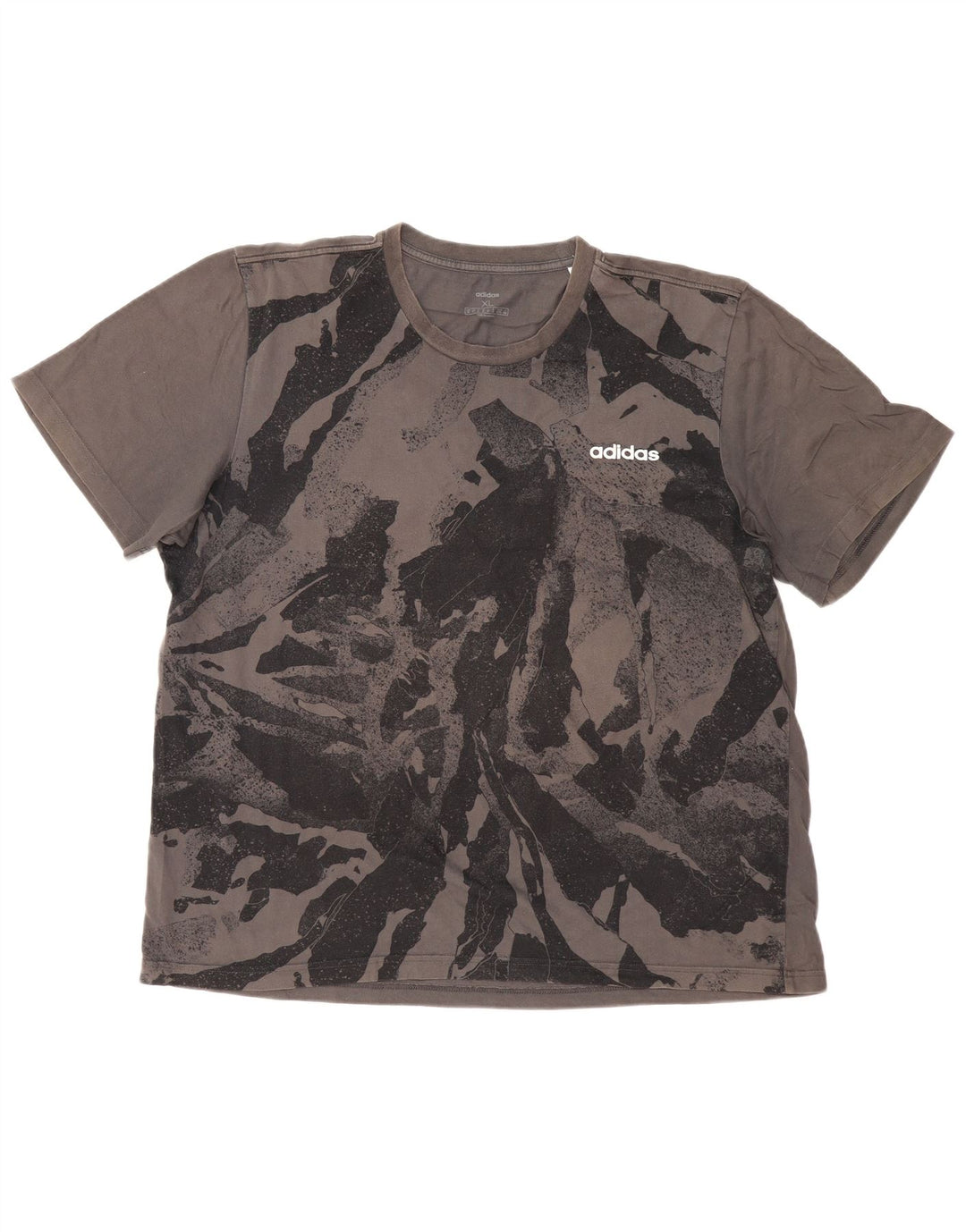 Tricou ADIDAS pentru bărbați cu model abstract Top XL gri