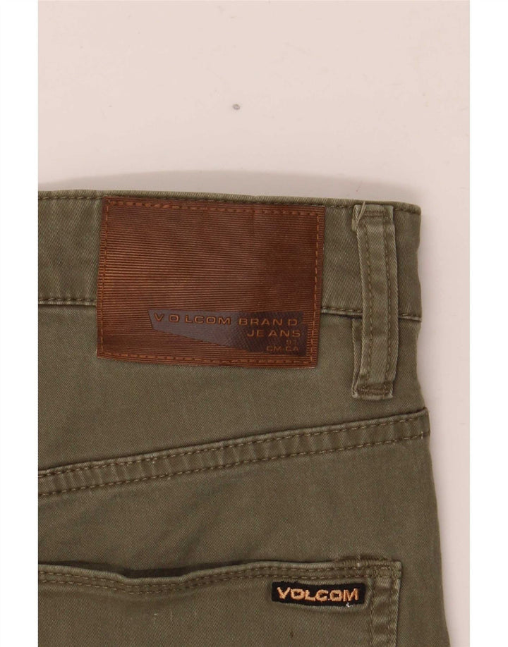 Pantaloni scurți Volcom Solver Denim W30 Medium Khaki Bumbac
