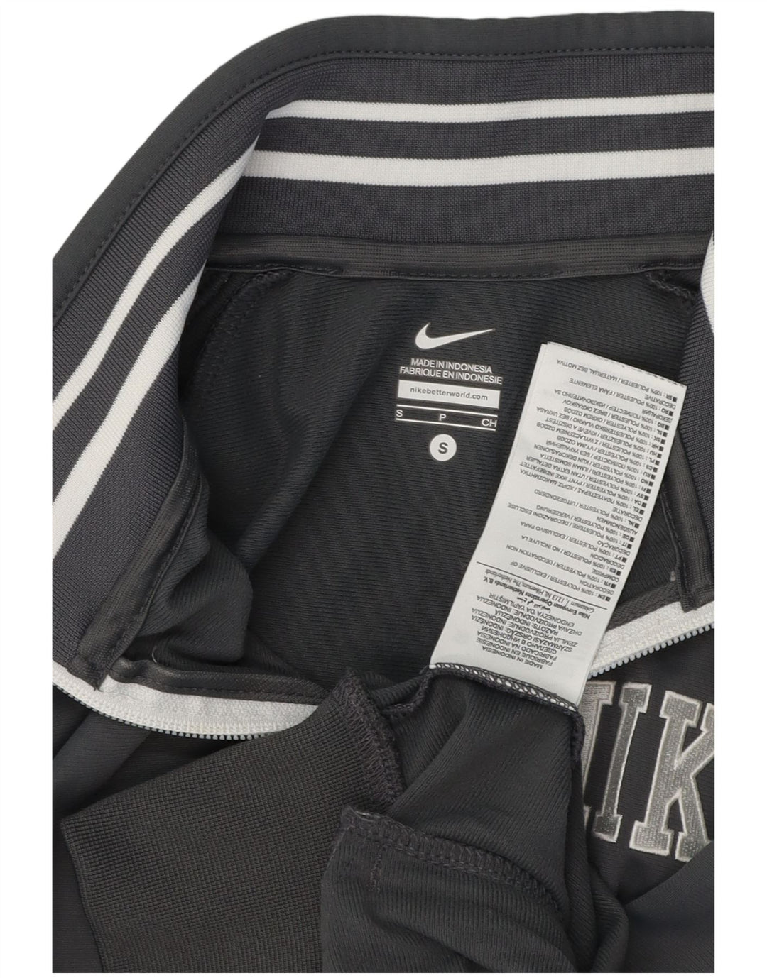 Jachetă de top pentru trening Nike pentru femei, gri mică, poliester