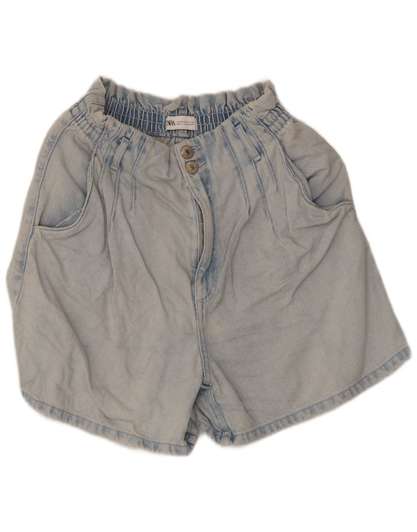 Pantaloni scurți din denim pentru femei Zara EU 38 Small W28 Blue Bumbac