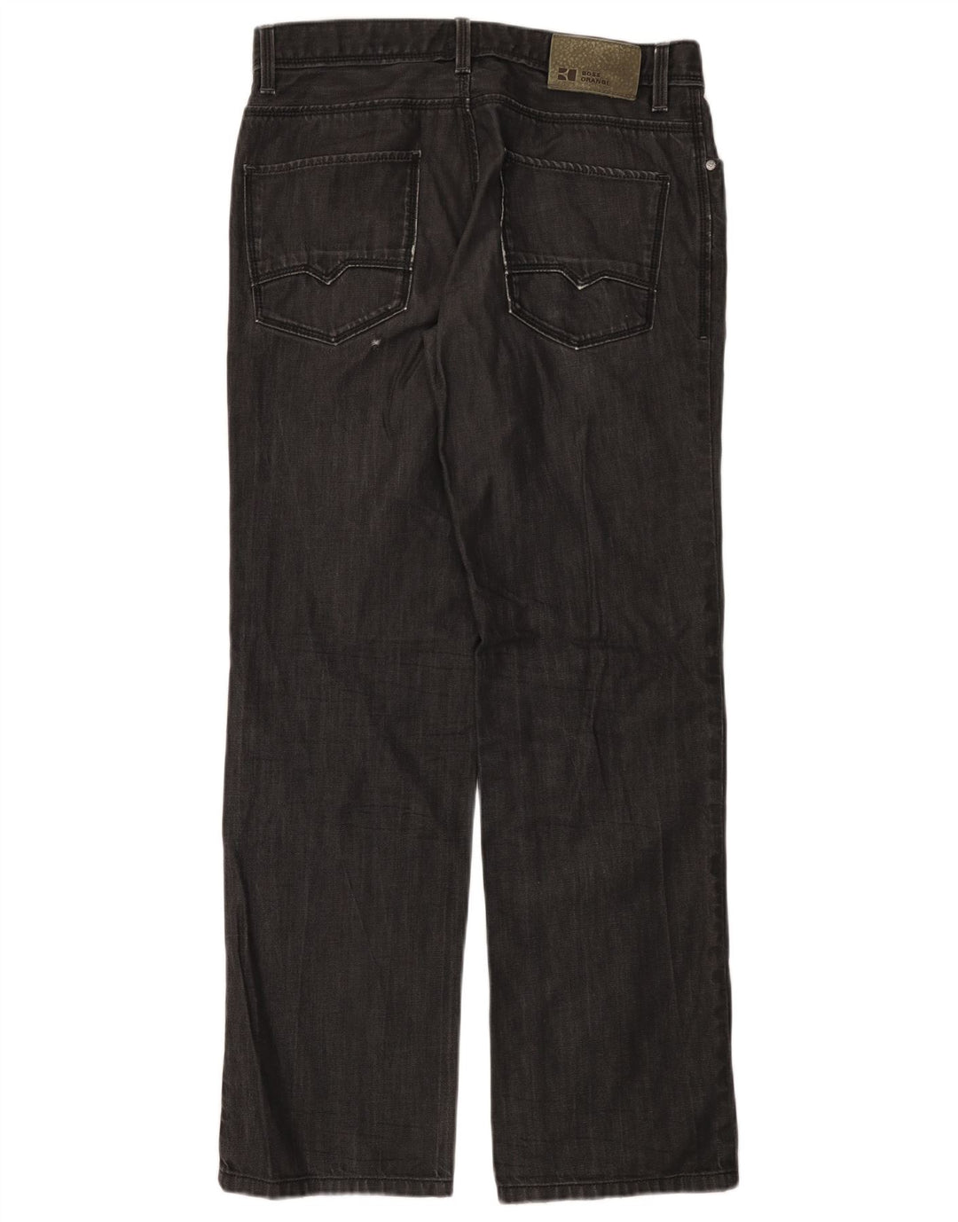 Blugi drepti pentru femei HUGO BOSS W33 L32 bumbac gri