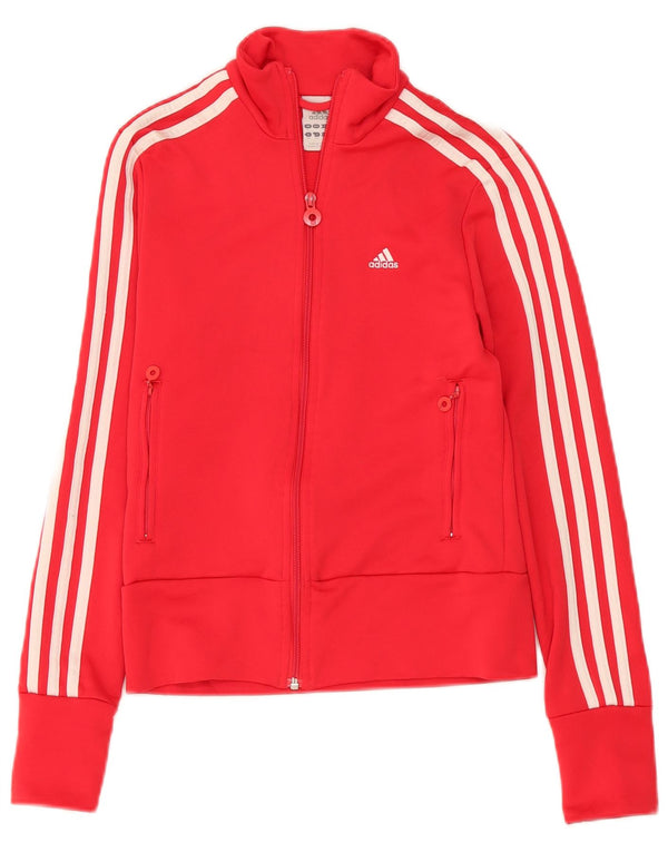 Jachetă de top pentru trening Adidas pentru femei UK 8 Small Pink