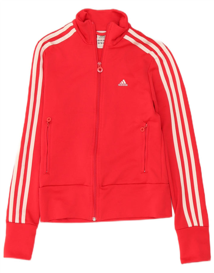 Jachetă de top pentru trening Adidas pentru femei UK 8 Small Pink