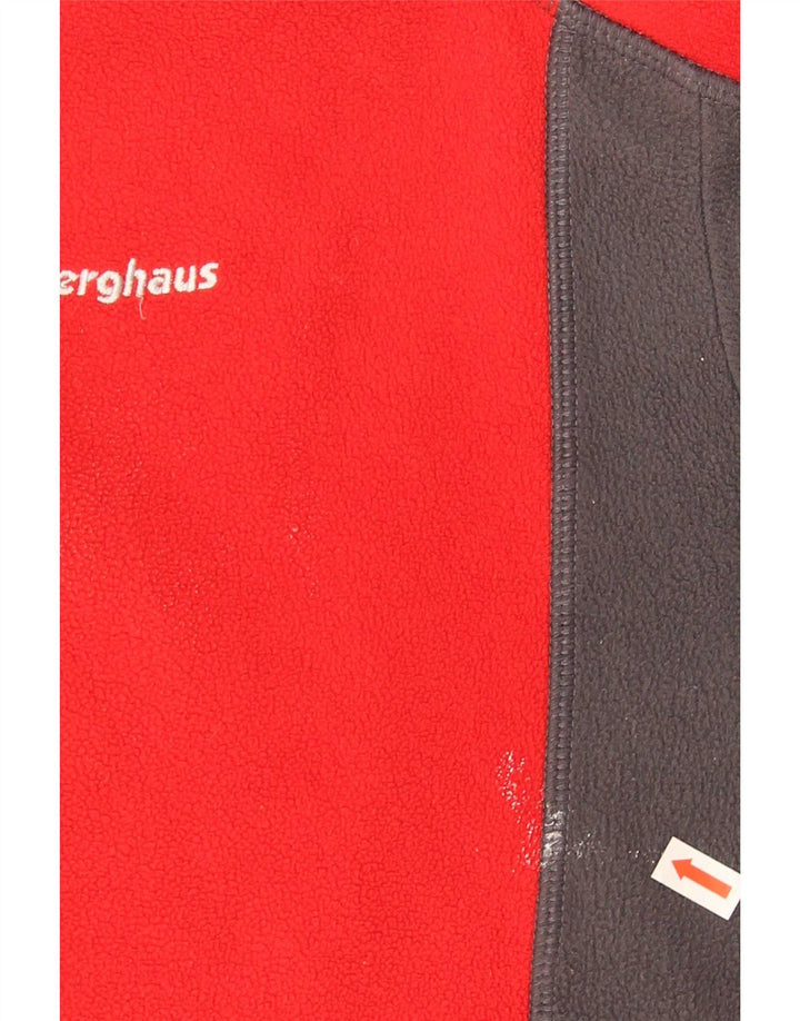 Jumper pentru bărbați Berghaus, din lână, cu fermoar, roșu, din poliester