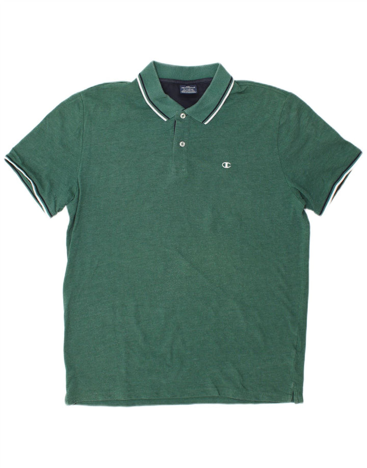 Tricou polo pentru bărbați Champion XL cu dungi verzi