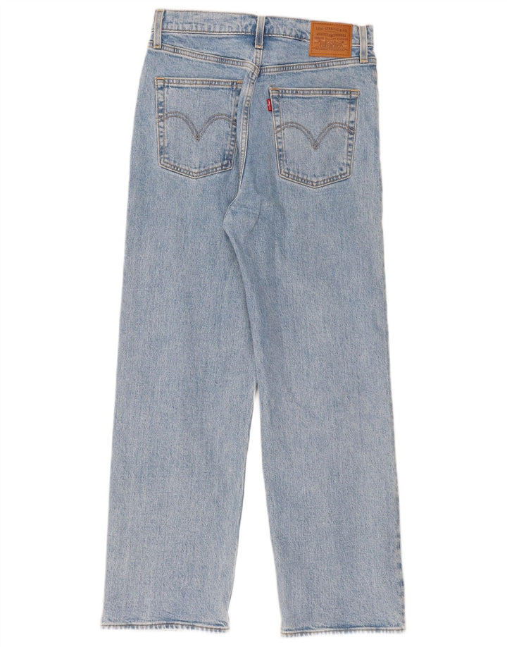 Blugi drepti pentru femei Levi's Ribcage W28 L27 Bumbac albastru
