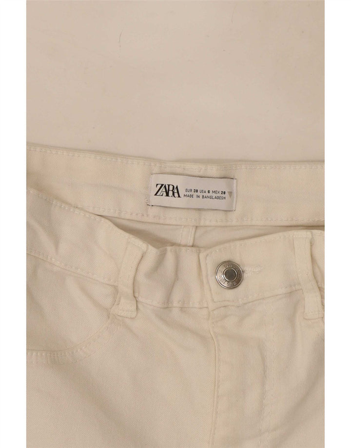 Blugi slim dama Zara EU 38 Mici L28 L27 Alb