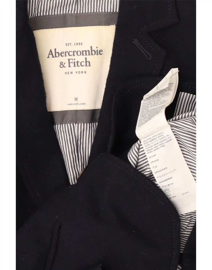 Jachetă Abercrombie & Fitch pentru femei cu 2 nasturi, UK 12, bleumarin mediu