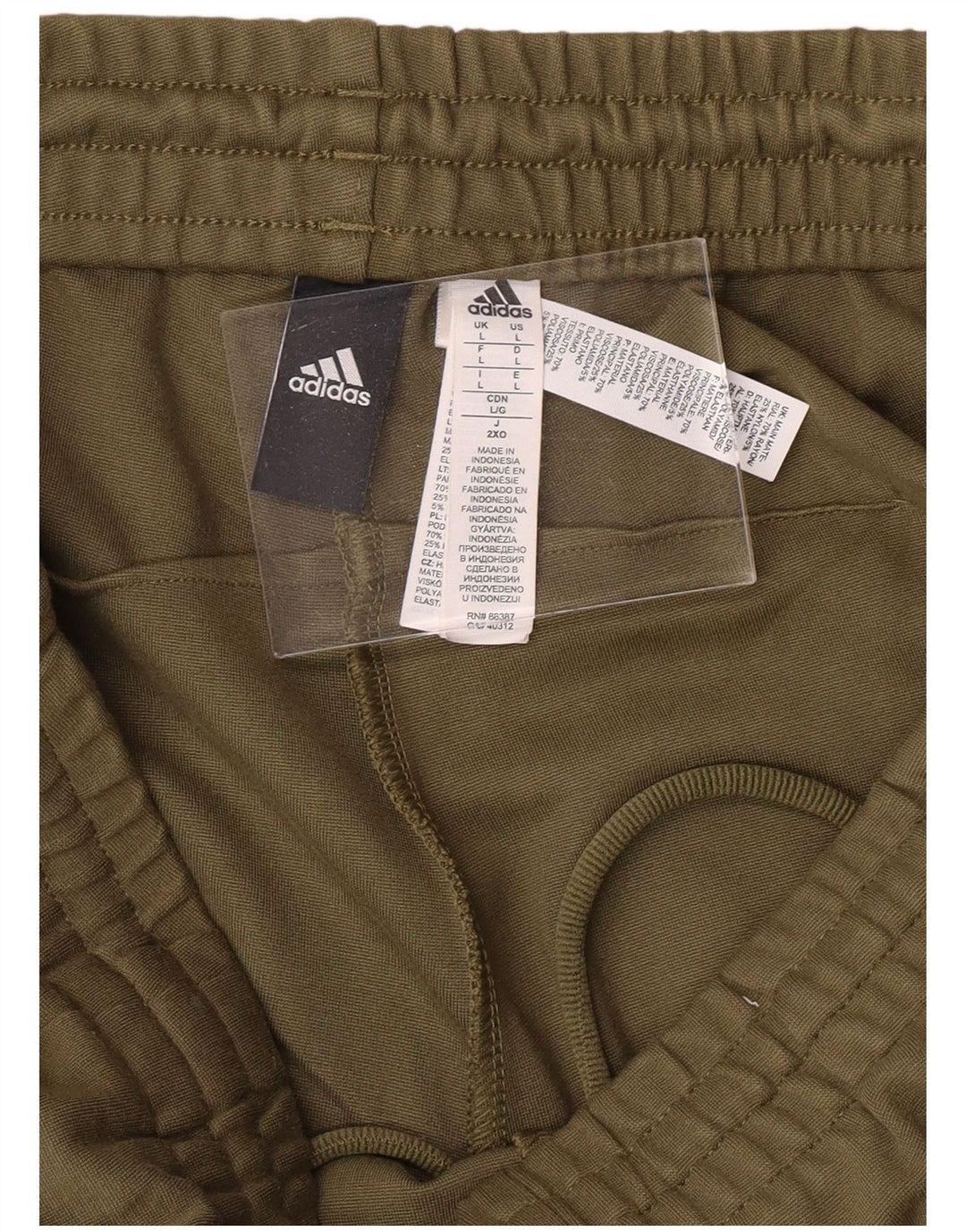 Pantaloni de trening ADIDAS pentru bărbați, raion mare kaki