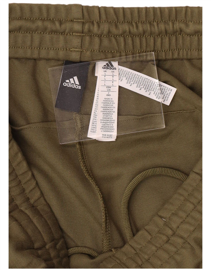 Pantaloni de trening ADIDAS pentru bărbați, raion mare kaki