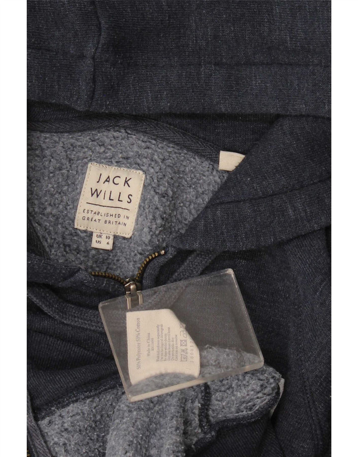 Pulover Jack Wills pentru femei, cu fermoar, UK 10, poliester, albastru marin