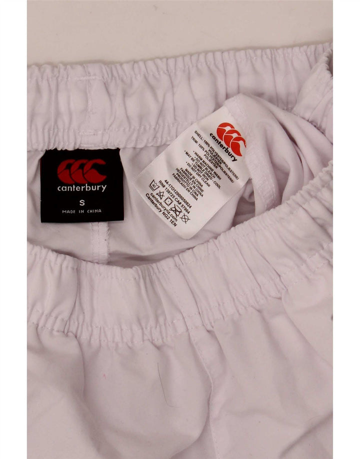 Pantaloni scurti sport pentru bărbați Canterbury, poliester alb mic