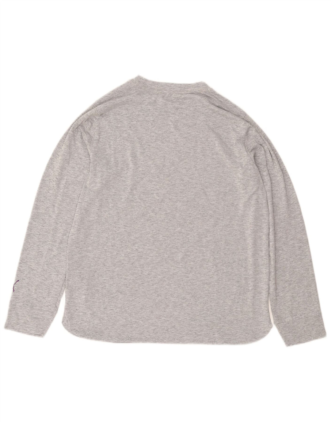 Tricou cu mânecă lungă pentru femei PUMA, cu grafică, UK 14, poliester cu pături gri mediu