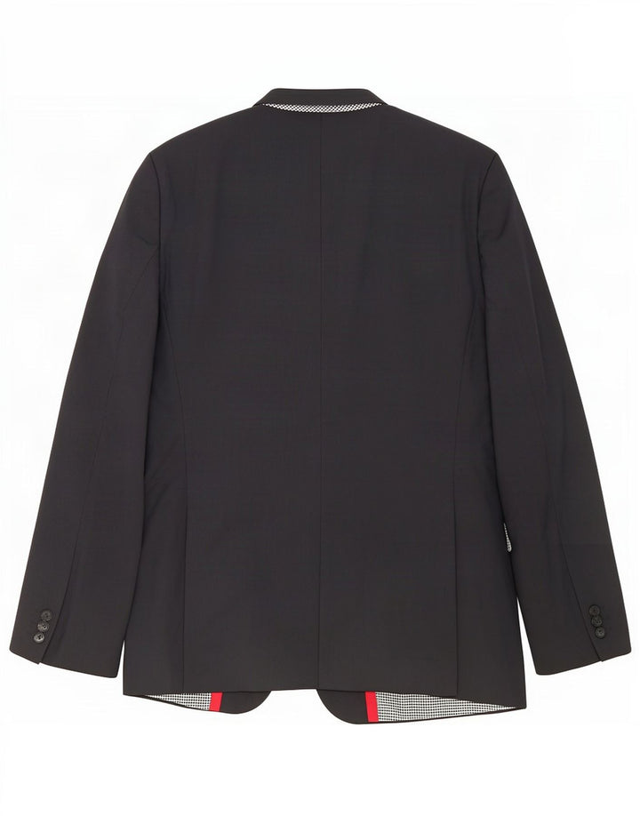 Blazer pentru bărbați Zara, cu 2 nasturi, UK 38 Poliester, gri mediu