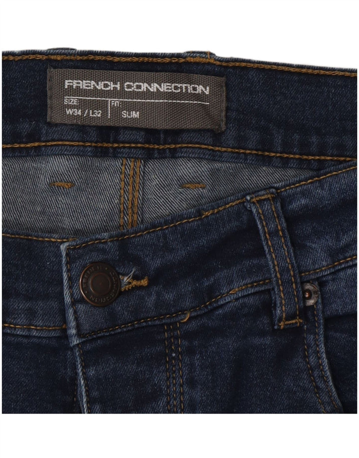 Blugi slim pentru bărbați French Connection L34 L32 Bumbac albastru