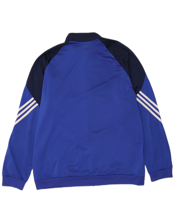 Jachetă de trening pentru bărbați Adidas XL, albastru, poliester color bloc