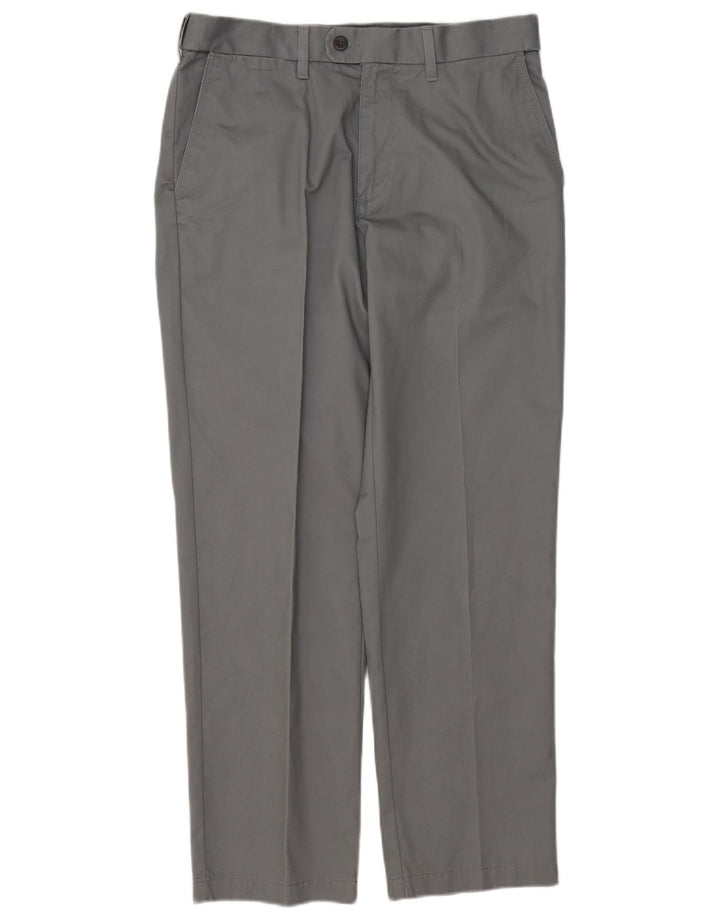 Marks & Spencer Pantaloni drepți pentru bărbați L32 L29 bumbac gri