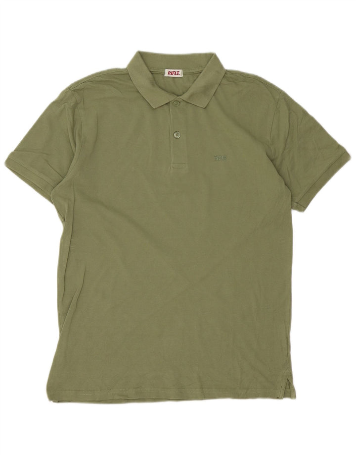 Tricou polo pentru bărbați Rifle, bumbac verde mare