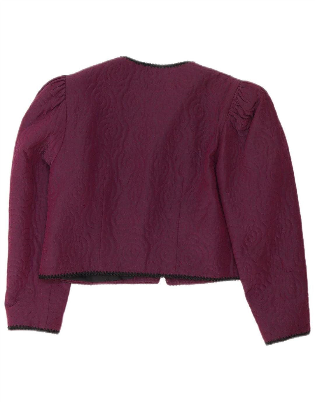 Jachetă Bolero Vintage pentru femei UK 14 Medium Purple Viscose