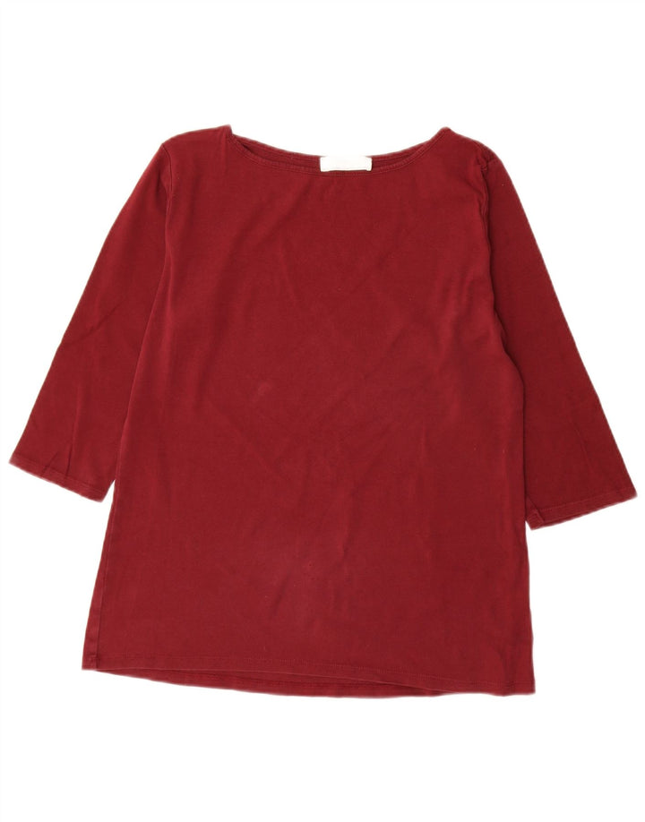 Top femeie Zara mânecă 3/4 UK 18 XL roșu