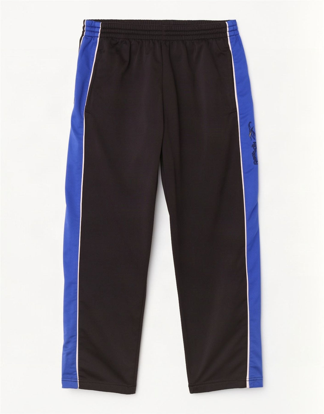 Pantaloni de trening grafic Reebok pentru bărbați, negru, poliester color bloc