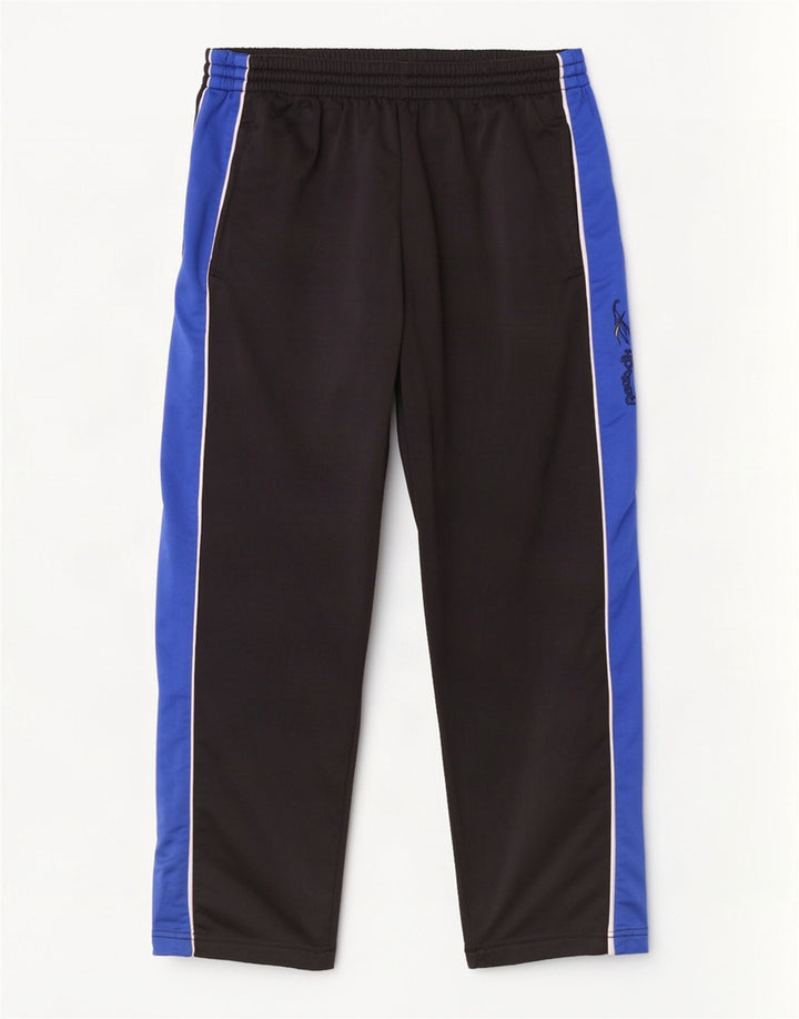 Pantaloni de trening grafic Reebok pentru bărbați, negru, poliester color bloc