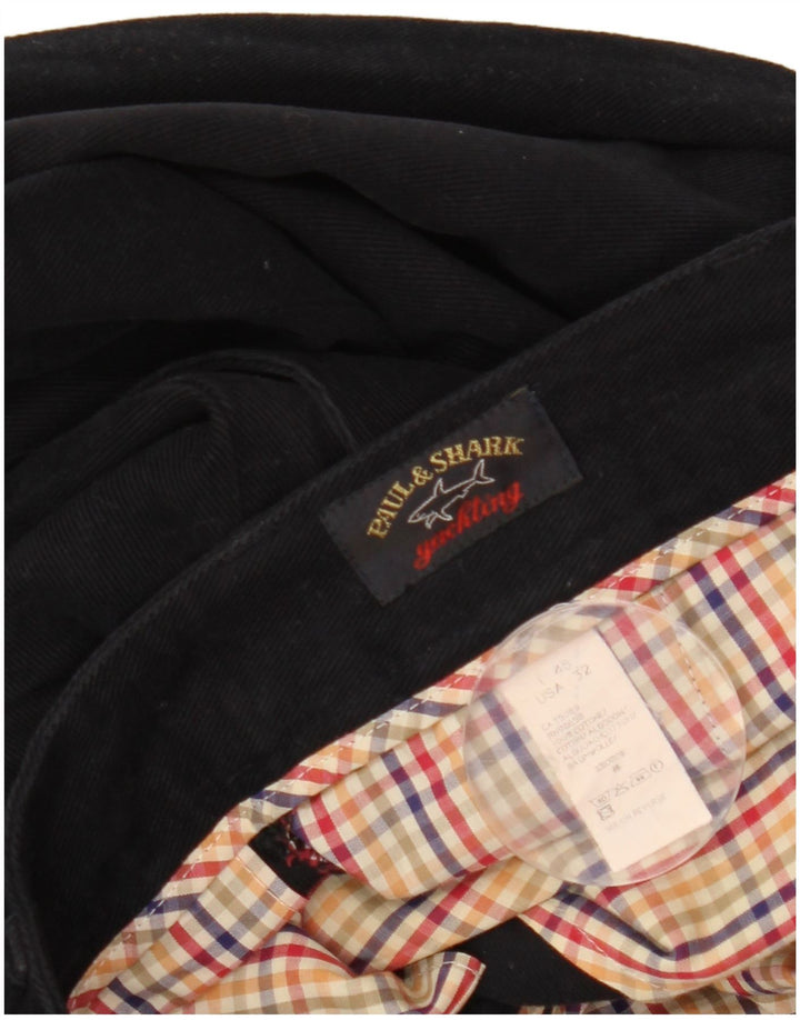 PAUL & SHARK Pantaloni chino pentru iahting pentru bărbați IT 48 Medium W32 L30 Negru