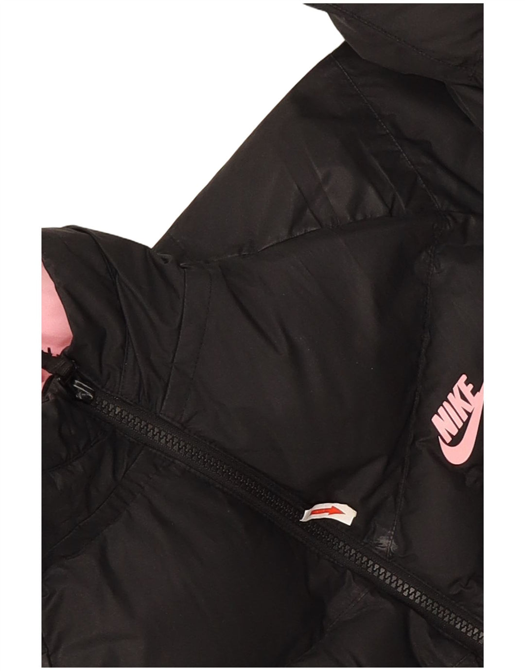 Jachetă căptușită cu glugă Nike pentru fete 13-14 ani XL poliester negru