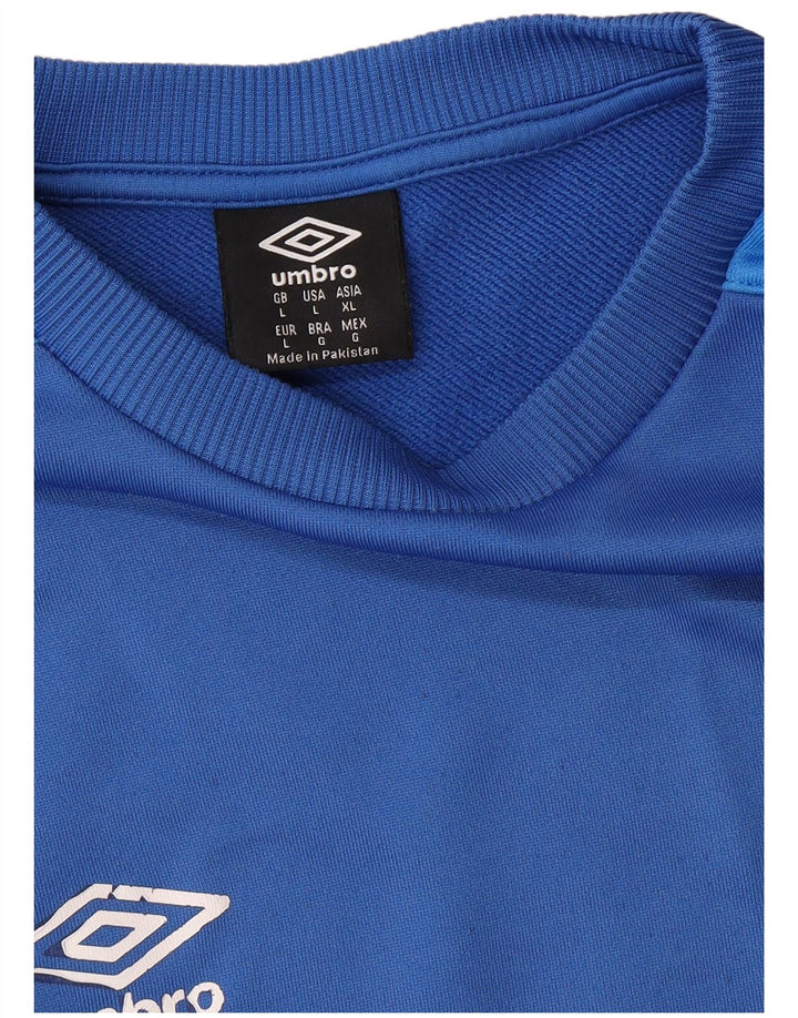 Pulover pentru bărbați UMBRO Pulover mare albastru Colorblock