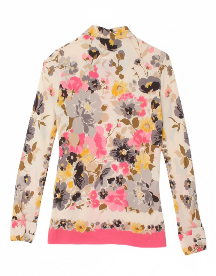 PAUL PAREL Womens Shirt IT 42 Medium Multicoloured Floral