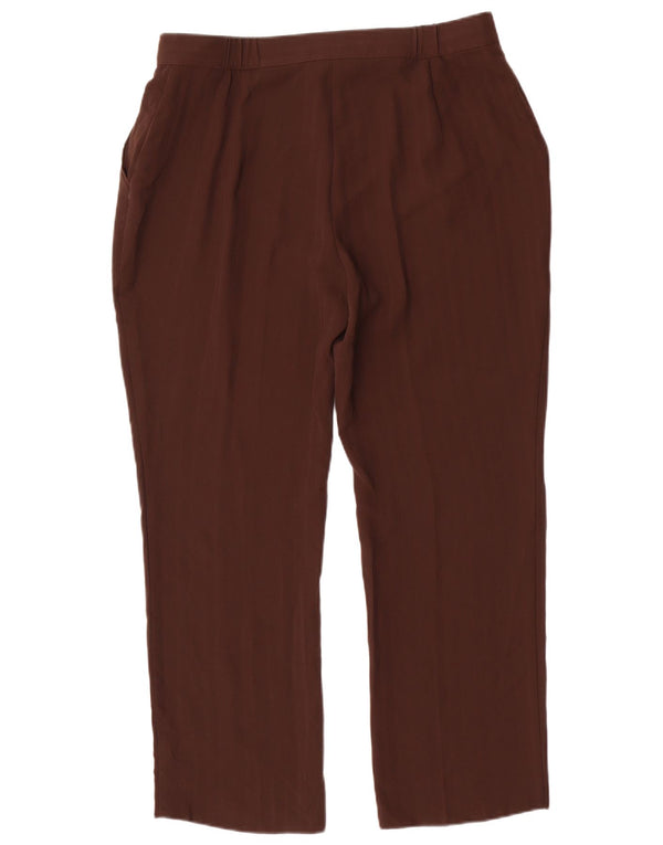 Pantaloni chino cu talie înaltă pentru femei Marks & Spencer UK 16 Large W34 L28 Maro