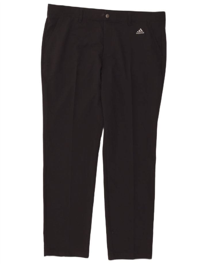Pantaloni chino slim pentru bărbați Adidas W38 L32 poliester negru