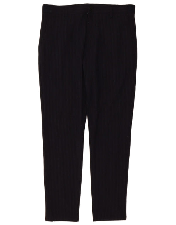 Pantaloni de costum conici pentru bărbați Zara Mediu L31 L29 Bleumarin cu dungi